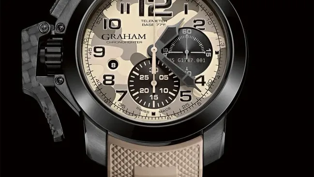 Graham Chronofighter Oversize Black Arrow